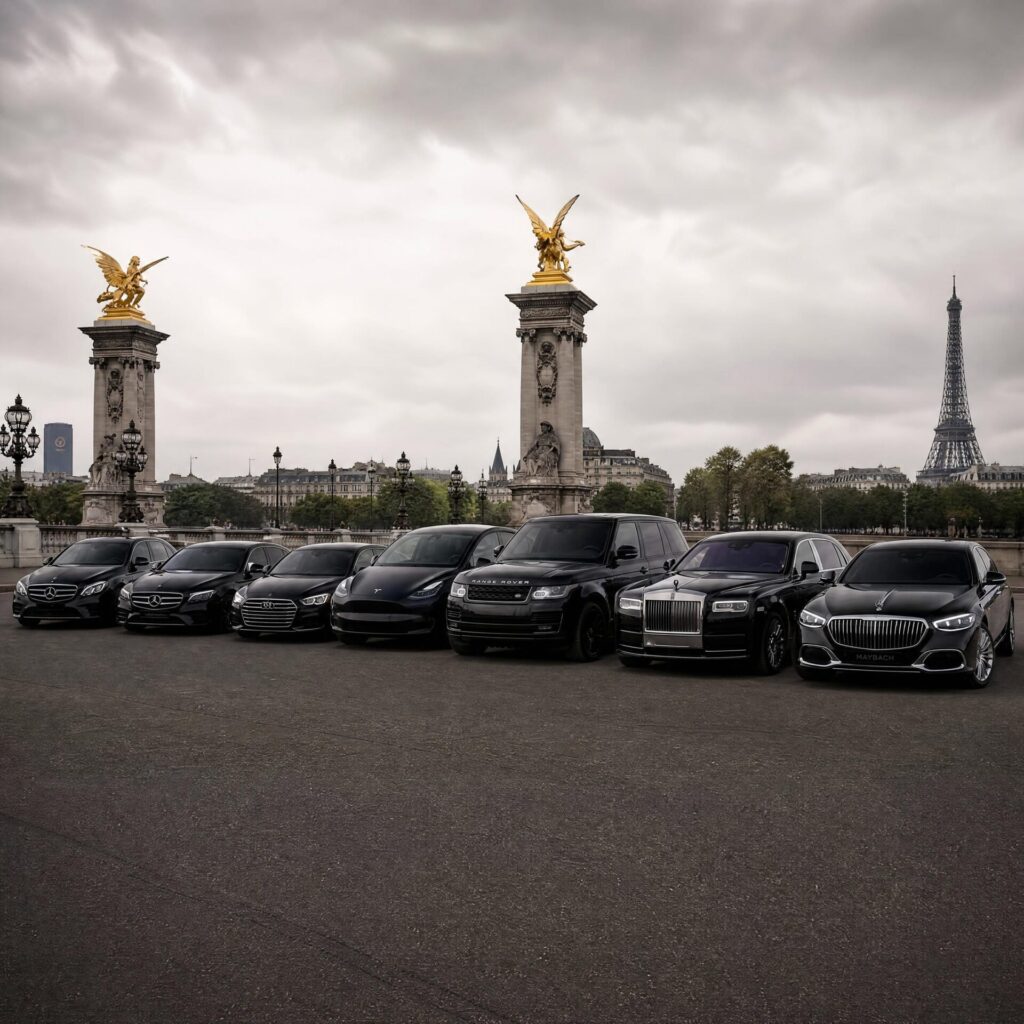 voitures-de-luxe-noires-sur-le-pont-alexandre